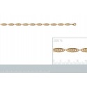 Bracelet plaqué-or 750/000 3 microns