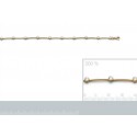 Bracelet plaqué-or 750/000 3 microns oz