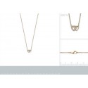 Collier plaqué-or 750/000 3 microns oz