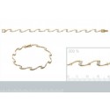 Bracelet plaqué-or 750/000 3 microns oz