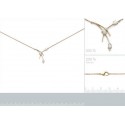 Collier plaqué-or 750/000 3 microns oz