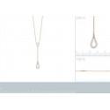 Collier plaqué-or 750/000 3 microns bicolore oz micro serti 