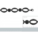 Bracelet acier 316 L ruthénium