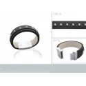 Bracelet acier 316 L cuir