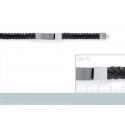 Bracelet acier 316 L cuir