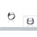 Bague chevalière homme acier 316 L
