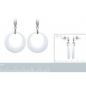 Boucle d'oreilles acier 316 L céramique