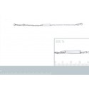 Bracelet gourmette argent 925/000 rhodiée enfant 