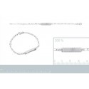 Bracelet gourmette argent 925/000 enfant