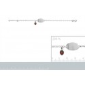 Bracelet argent 925/000 email