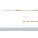 Bracelet plaqué-or 750/000 3 microns