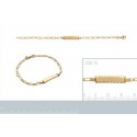 Bracelet plaqué-or 750/000 3 microns