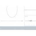 Bracelet/chaîne argent 925/000 rhodiée