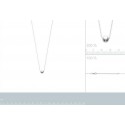Collier argent 925/000 rhodiée