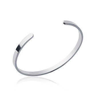 Jonc argent 925/000 rhodiée