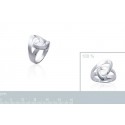 Bague argent 925/000 rhodiée