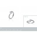 Bague argent 925/000 rhodiée oz
