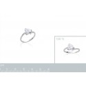 Bague argent 925/000 rhodiée oz