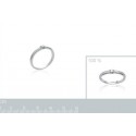 Bague argent 925/000 rhodiée oz