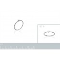 Bague argent 925/000 rhodiée oz