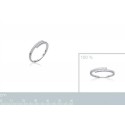 Bague argent 925/000 rhodiée oz micro serti