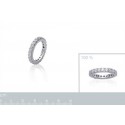 Bague argent 925/000 rhodiée oz alliance
