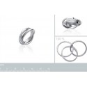 Bague argent 925/000 rhodiée oz