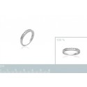 Bague argent 925/000 rhodiée oz alliance