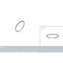 Bague argent 925/000 rhodiée oz alliance