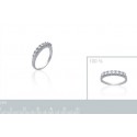Bague argent 925/000 rhodiée oz