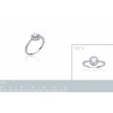 Bague argent 925/000 rhodiée oz micro serti