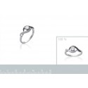 Bague argent 925/000 rhodiée oz