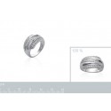 Bague argent 925/000 rhodiée oz