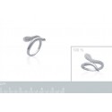 Bague argent 925/000 rhodiée oz