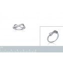 Bague argent 925/000 rhodiée oz micro serti