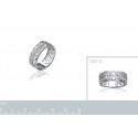 Bague argent 925/000 rhodiée oz