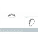 Bague argent 925/000 rhodiée oz