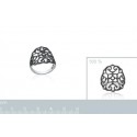 Bague argent 925/000 rhodiée oz