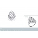 Bague argent 925/000 rhodiée oz micro serti