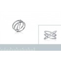 Bague argent 925/000 rhodiée oz micro serti