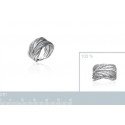 Bague argent 925/000 rhodiée oz micro serti