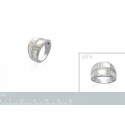 Bague argent 925/000 rhodiée oz nacre