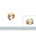 Bague chevalière homme plaqué-or 750/000 3 microns