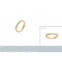 Bague plaqué-or 750/000 5 microns bicolore oz alliance