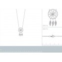 Collier argent 925/000 rhodiée