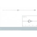 Bracelet argent 925/000 rhodiée ancre