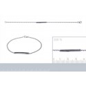 Bracelet argent 925/000 rhodiée oz