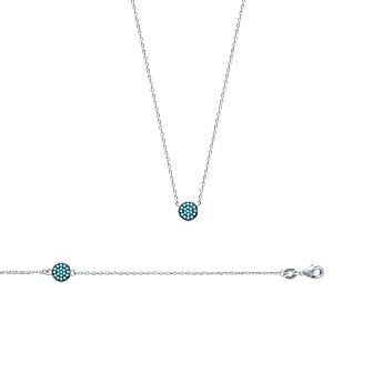 Bracelet argent 925/000 rhodiée pierres synthétiques