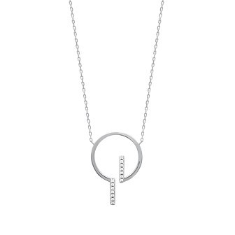 Collier argent 925/000 rhodiée oz 871FG245