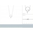 Collier argent 925/000 rhodiée oz